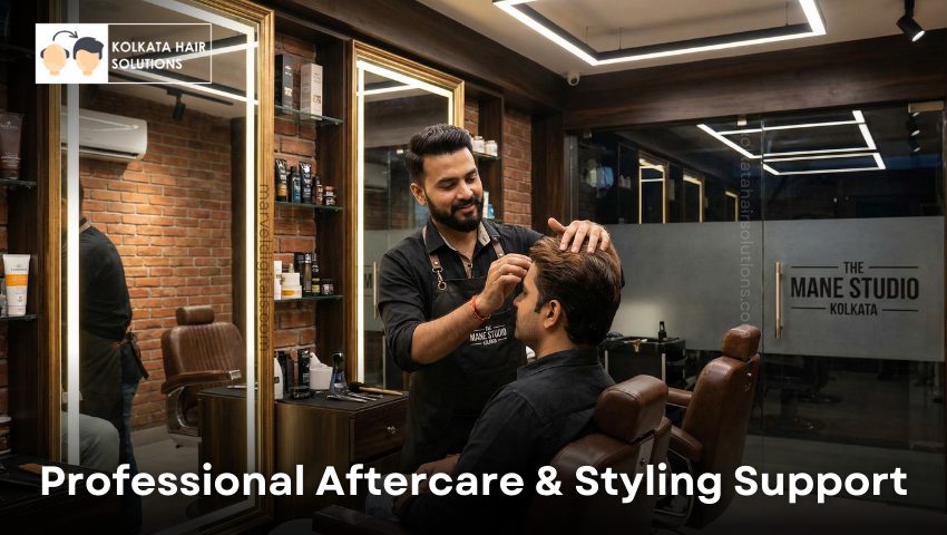 Clean workstation and sterilized tools inside Hair Fixing Center in Kolkata